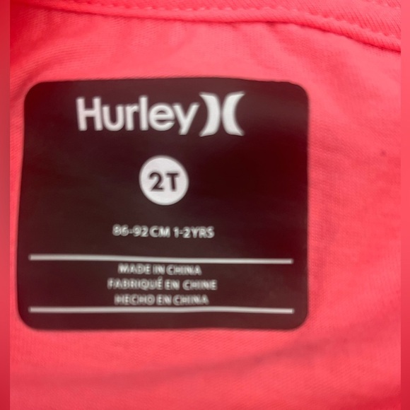 Hurley Pink and Black Pajama Set with Heart Design - Picture 6 of 6